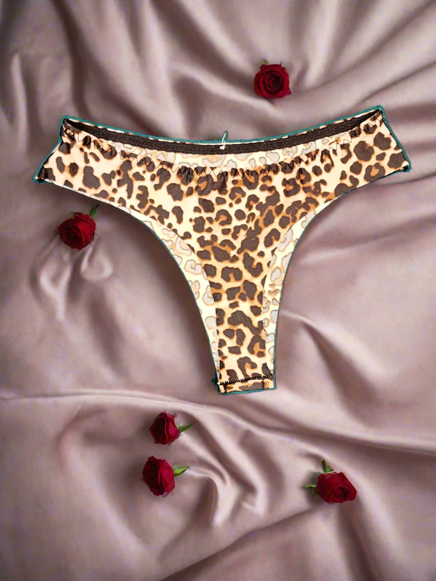 Animal print Thong Panty