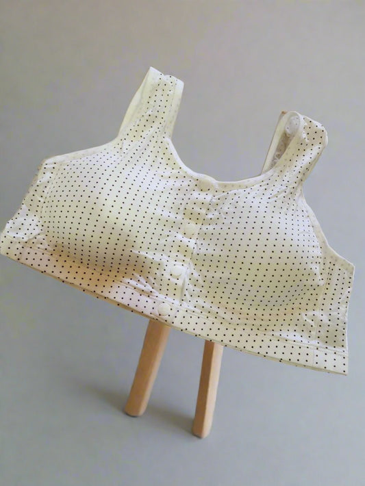 Front open polka dots Bra